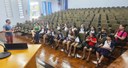 Alunos da Escola Professor Ebehardo conheceram o legislativo.