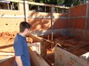 Vereador Gabriel acompanha obras da piscina da 3ª Idade.