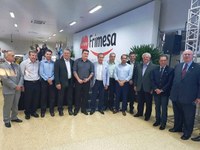 Frimesa inaugura obras e investimentos e presidente do Legislativo Gabriel Cadini participa.