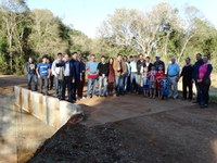 Legislativo participa da inauguração da Ponte sobre o Rio Matelândia na Linha Nogueira