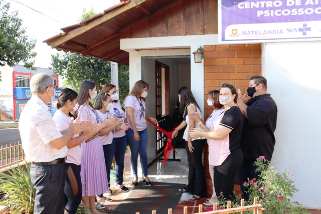 Vereadores participam da entrega das novas instalações do CAPS (Centro de Atenção Psicossocial)