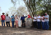 Vereadores participam da inauguração de ponte sobre o Rio Xaxim.