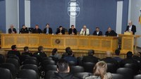 Vereadores participam da posse do novo delegado da Comarca de Matelândia.