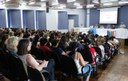 Vereadores participam de palestra para professores no inicio do ano letivo de 2020.